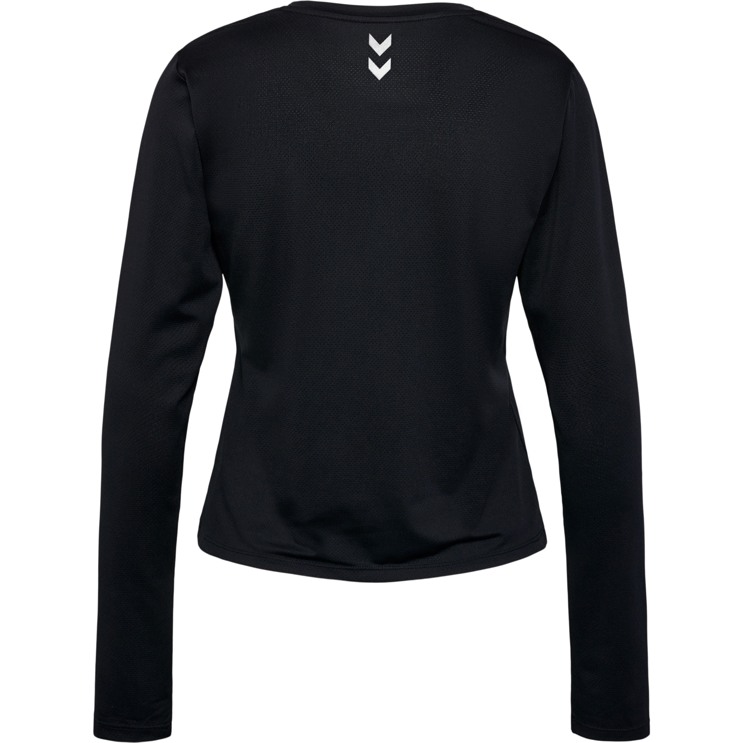 hmlMT AURA MESH T-SHIRT L/S, BLACK, packshot