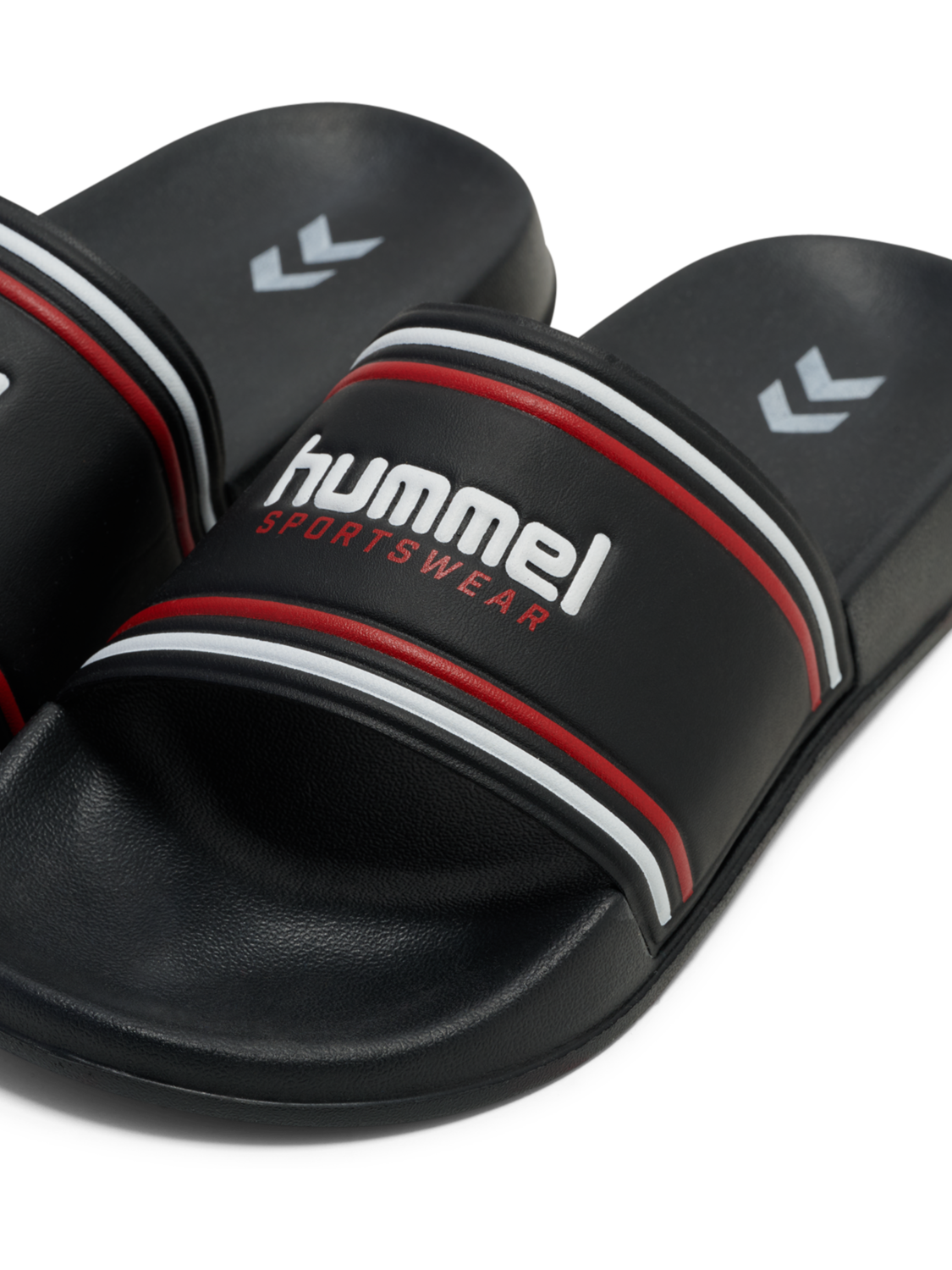 POOL SLIDE RT, BLACK/WHITE/RED, packshot