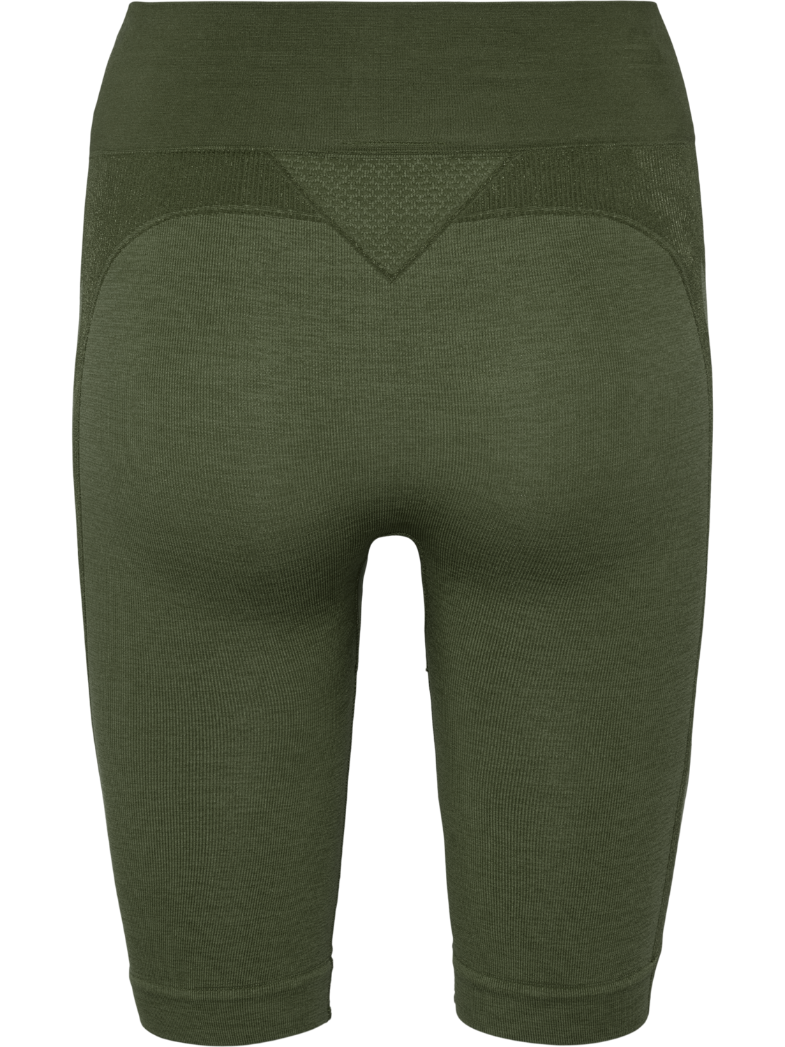 hmlCLEA SEAMLESS CYCLING SHORTS, CLIMBING IVY/BEETLE MELANGE, packshot