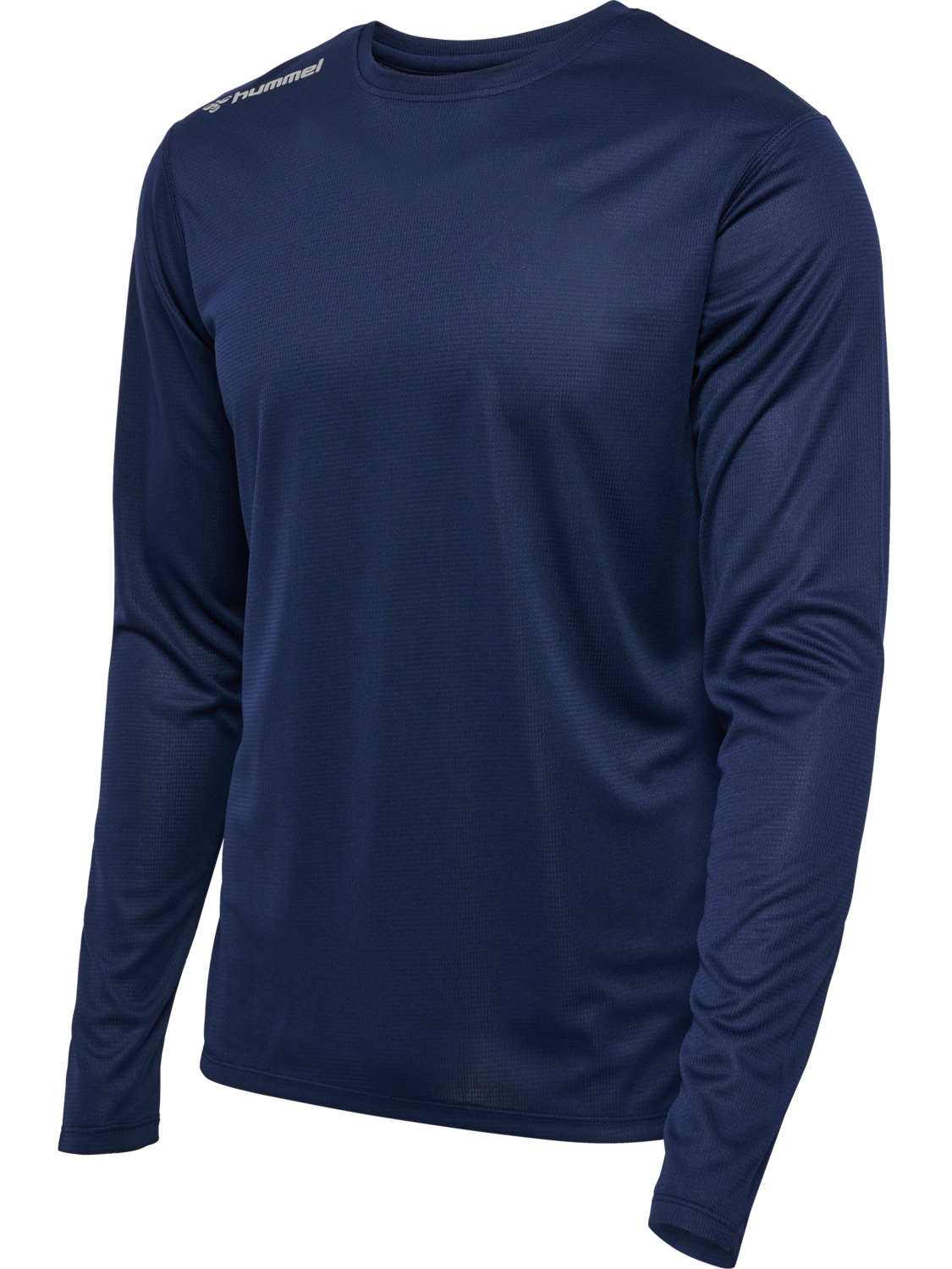 hmlRUN JERSEY L/S, BLACK IRIS, packshot