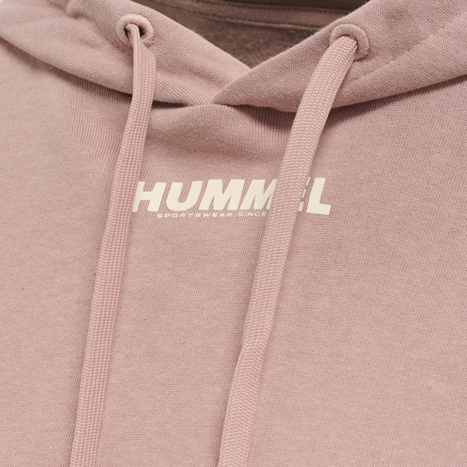 hmlLEGACY WOMAN CROPPED HOODIE, WOODROSE, packshot
