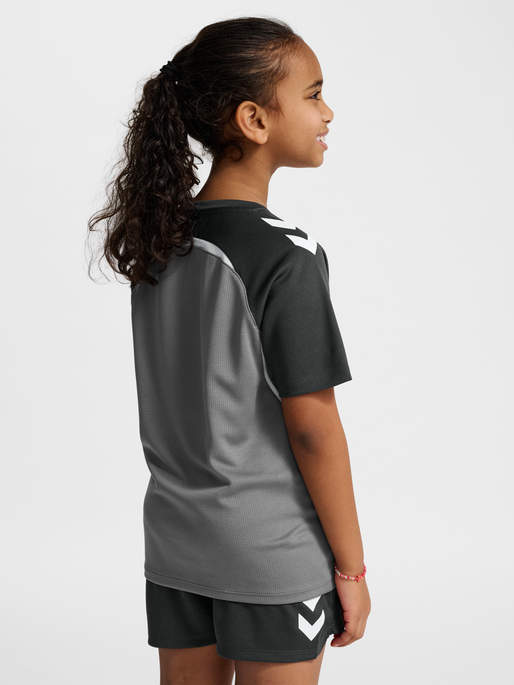 hmlLEAD 2.0 JERSEY S/S KIDS, STEEL GRAY/ASPHALT, model