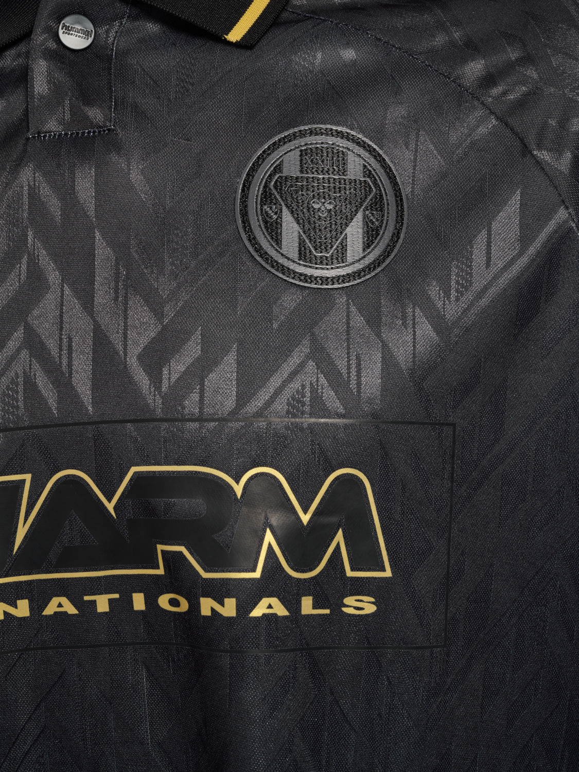 hmlLOOSE BAY SOCCER JERSEY L/S, BLACK, packshot