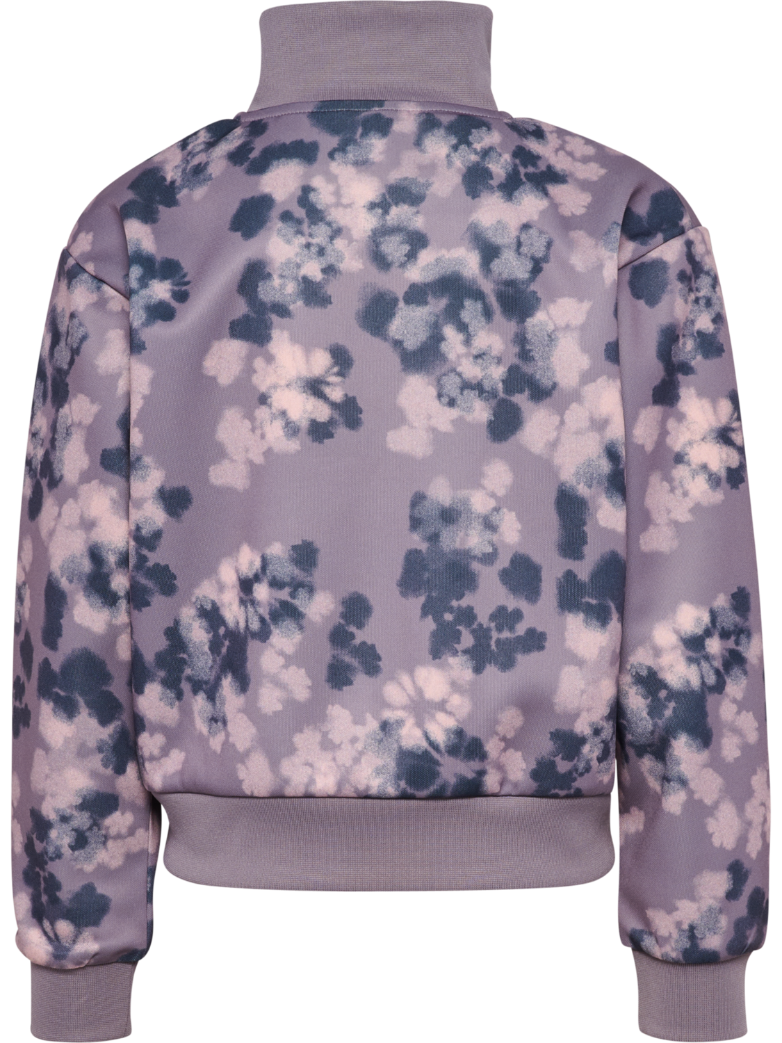 hmlJR REG POLY AOP ZIP JACKET, GRAY RIDGE, packshot