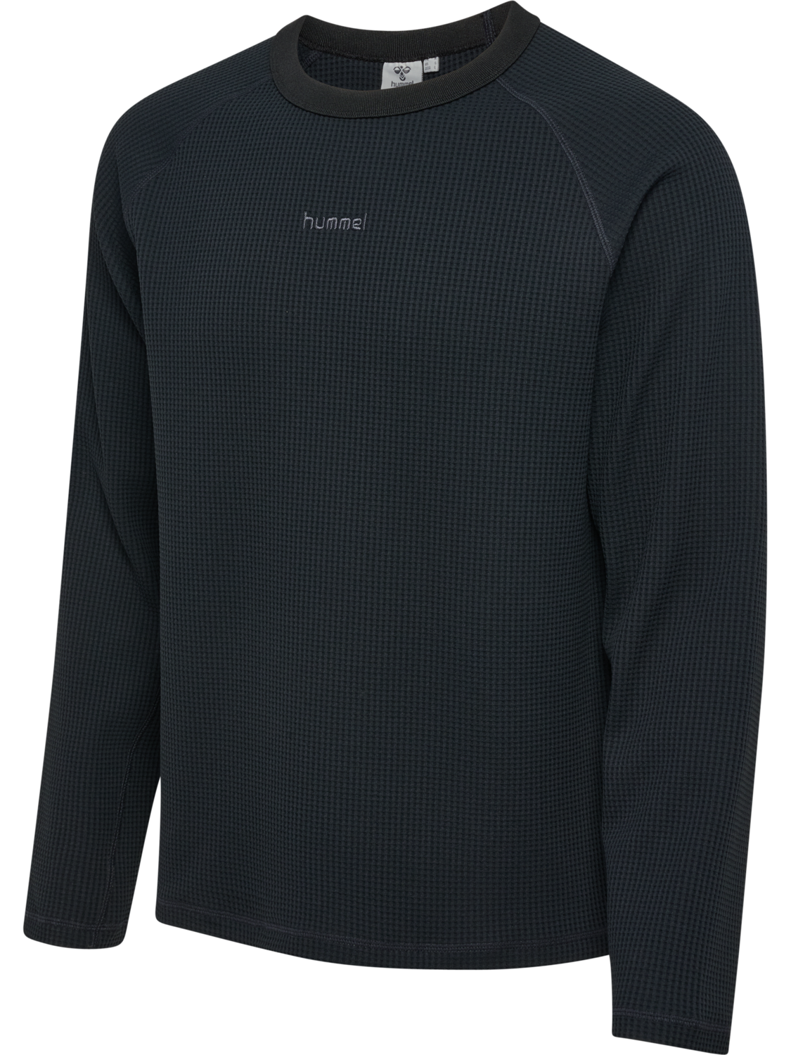 hmlMOMENTUM CREWNECK, BLACK, packshot