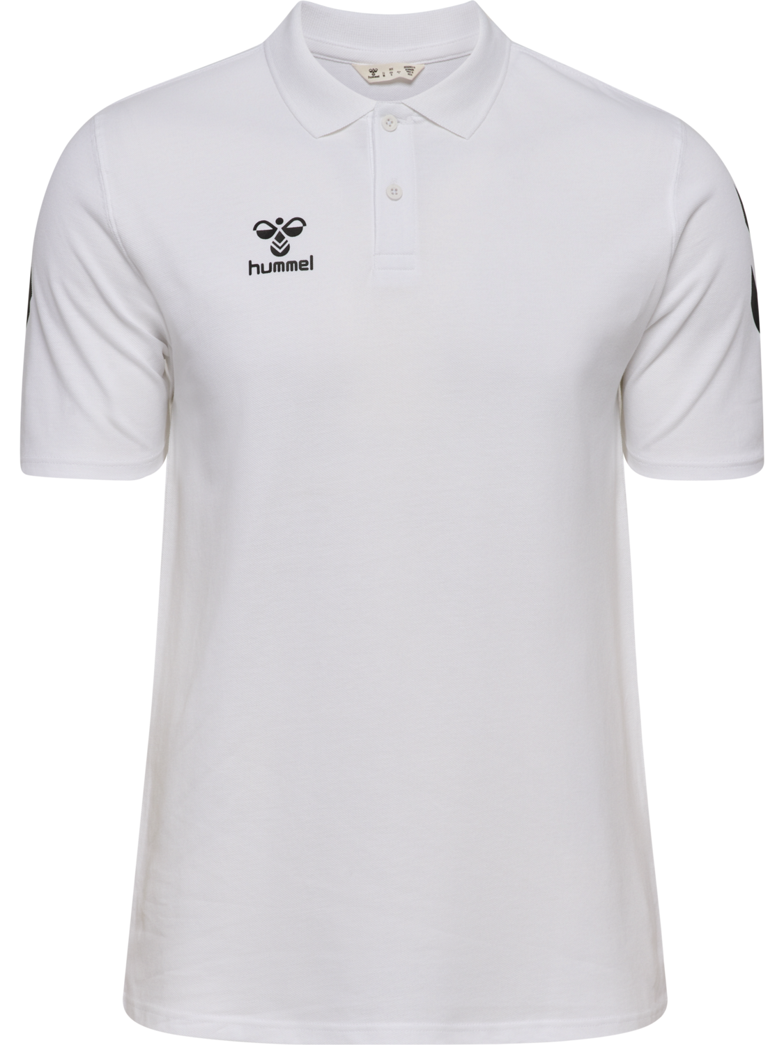 hmlGO 2.0 CHEVRON  POLO, WHITE, packshot