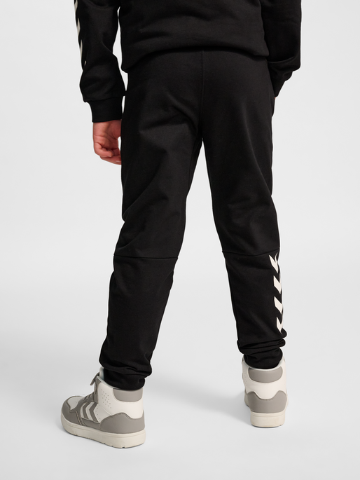 hmlJR REGULAR ADJ WAIST PANTS, BLACK, model