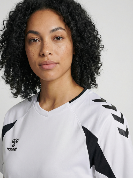 hmlCORE 2.0 JERSEY S/S WOMAN, WHITE/BLACK, model