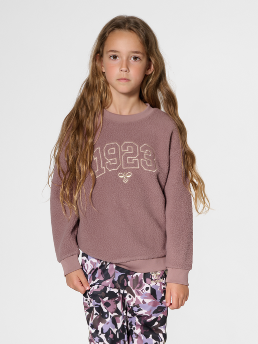 hmlCOSSO SWEATSHIRT, TWILIGHT MAUVE, model