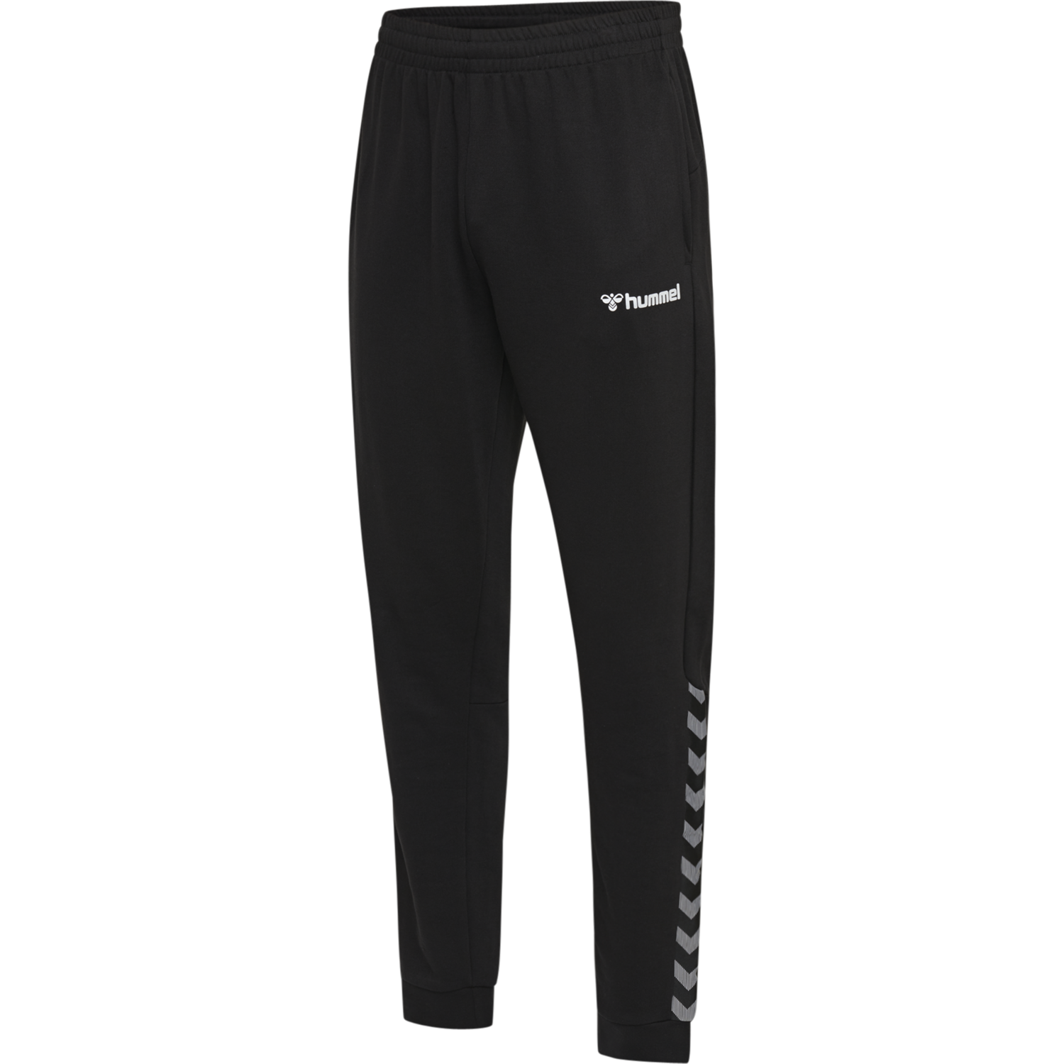 hmlAUTHENTIC SWEAT PANT, BLACK/WHITE, packshot