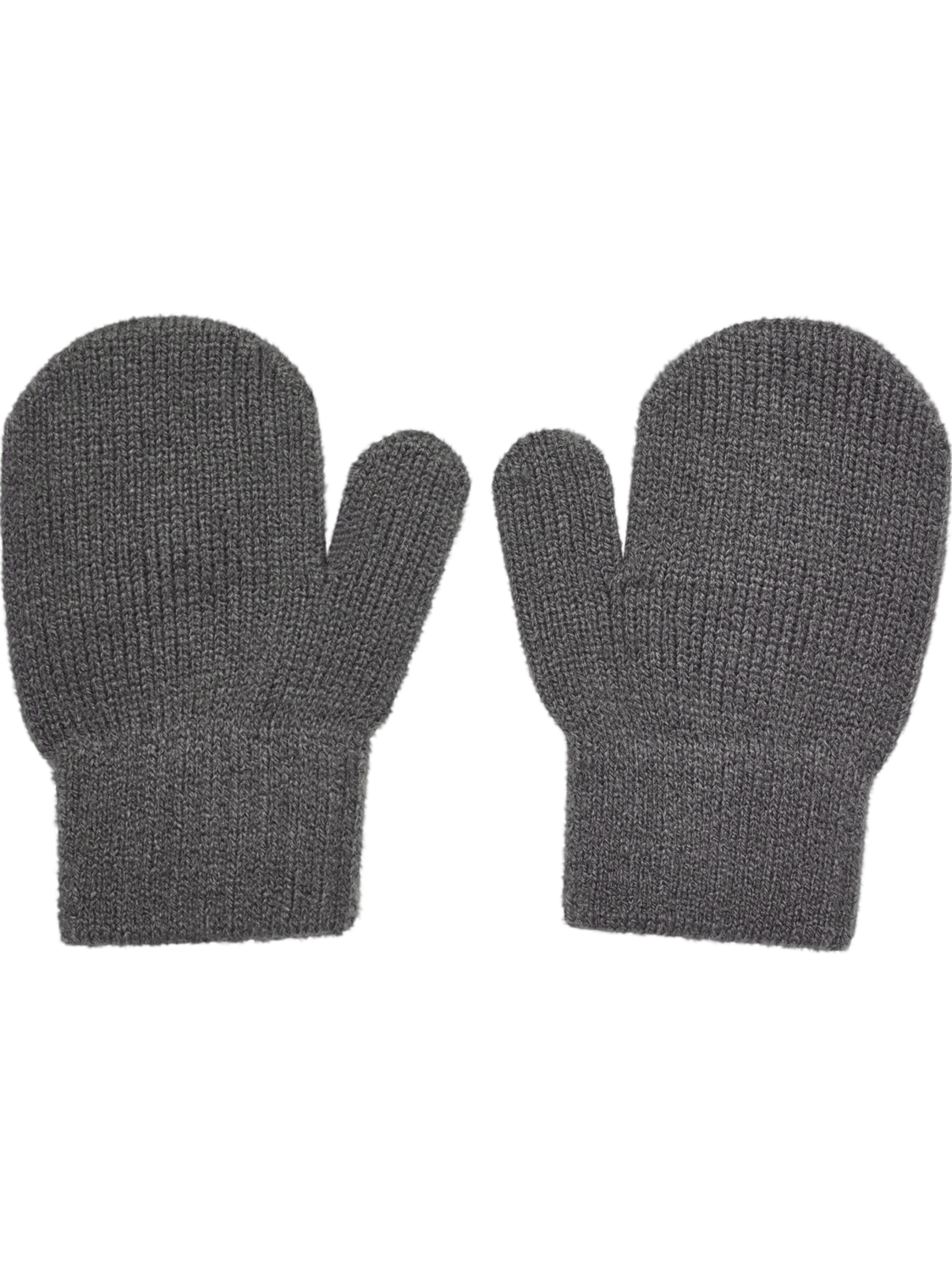 hmlMINI KNIT MITTENS 2-PACK, DARK GULL GRAY, packshot