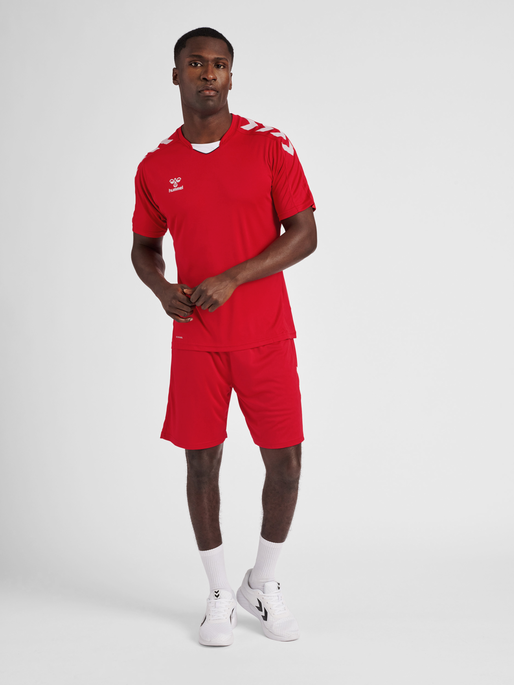 hmlCORE XK POLY JERSEY S/S, TRUE RED, model