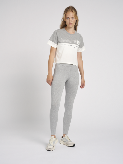 hmlLGC BLAIR MW TIGHTS, GREY MELANGE, model