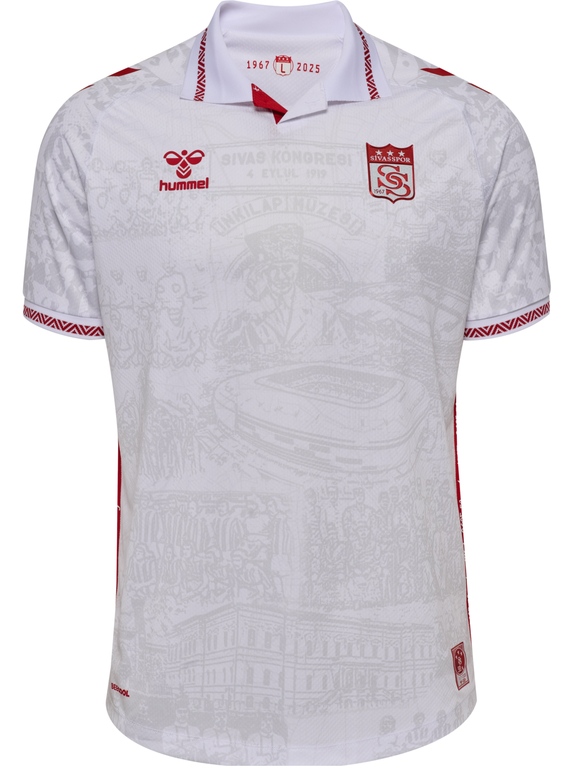 SIVASSPOR 25/26 AWAY JERSEY S/S, WHITE/TRUE RED, packshot