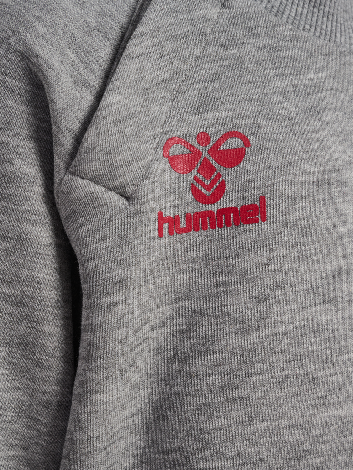 hmlMINI REG DBU CREWNECK, GREY MELANGE, packshot