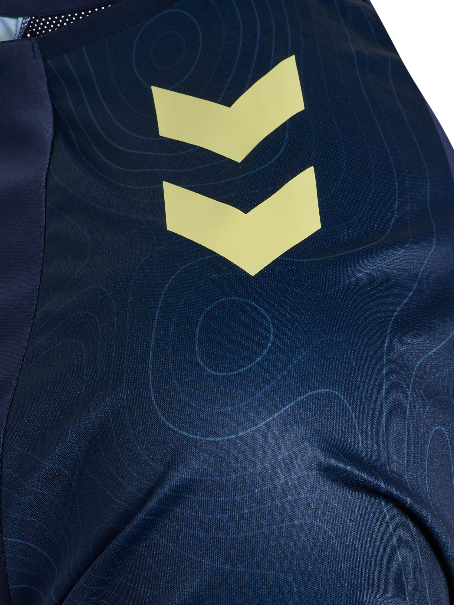 hmlBLAZE 2.0 TRAINING JERSEY S/S, MARINE/SHADOW LIME, packshot