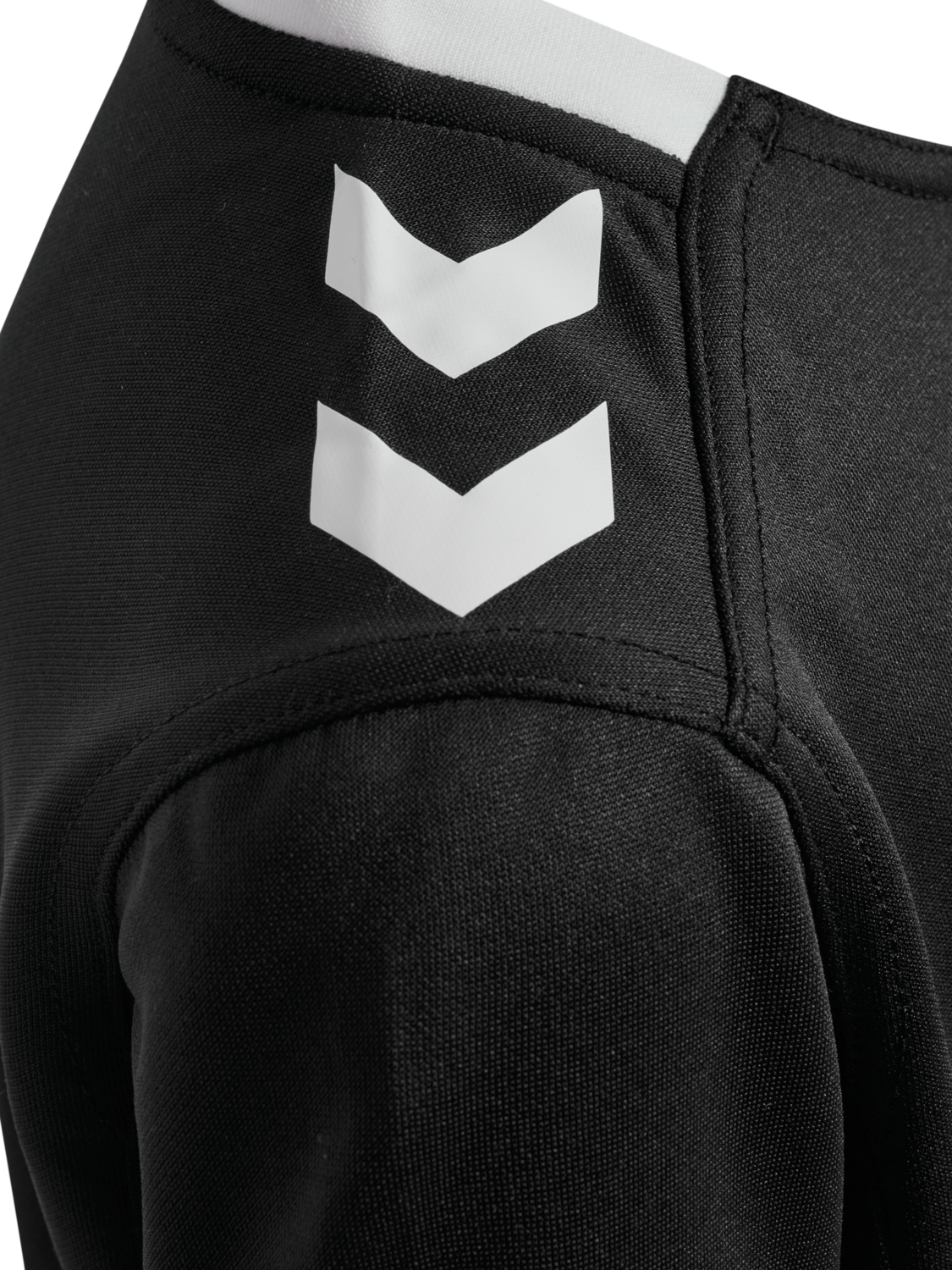 hmlRUGBY  JERSEY S/S KIDS, BLACK, packshot