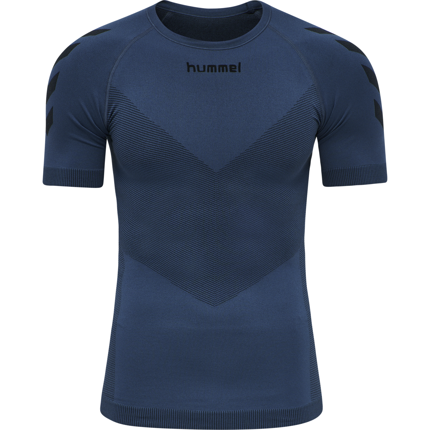 HUMMEL FIRST SEAMLESS JERSEY S/S , DARK DENIM, packshot