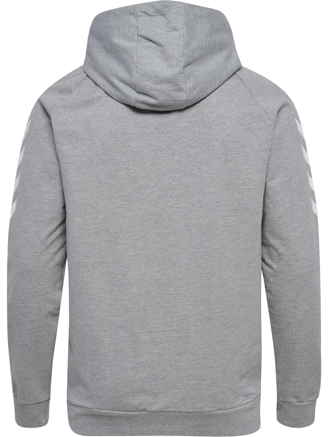 HMLGO COTTON ZIP HOODIE, GREY MELANGE, packshot