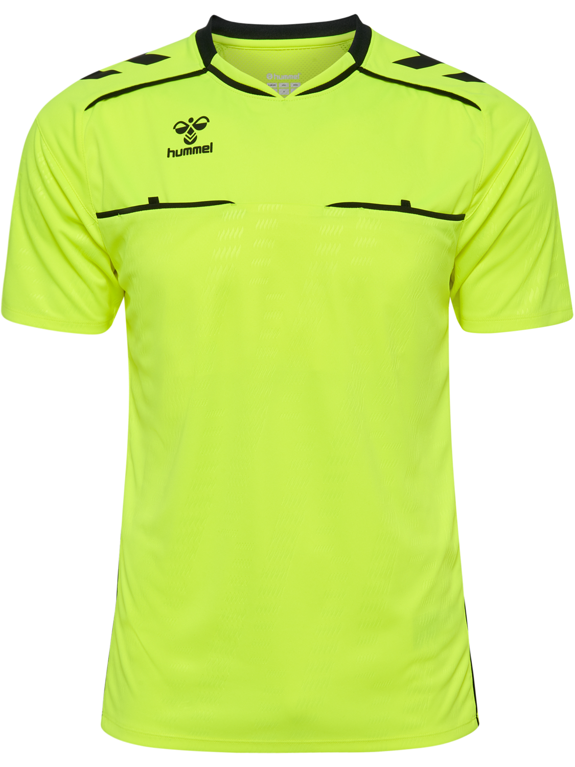 hmlREFEREE JERSEY S/S, NEON YELLOW, packshot