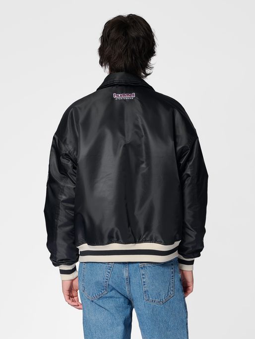 hmlLETTERMAN JACKET SPORTSWEAR, BLACK, model