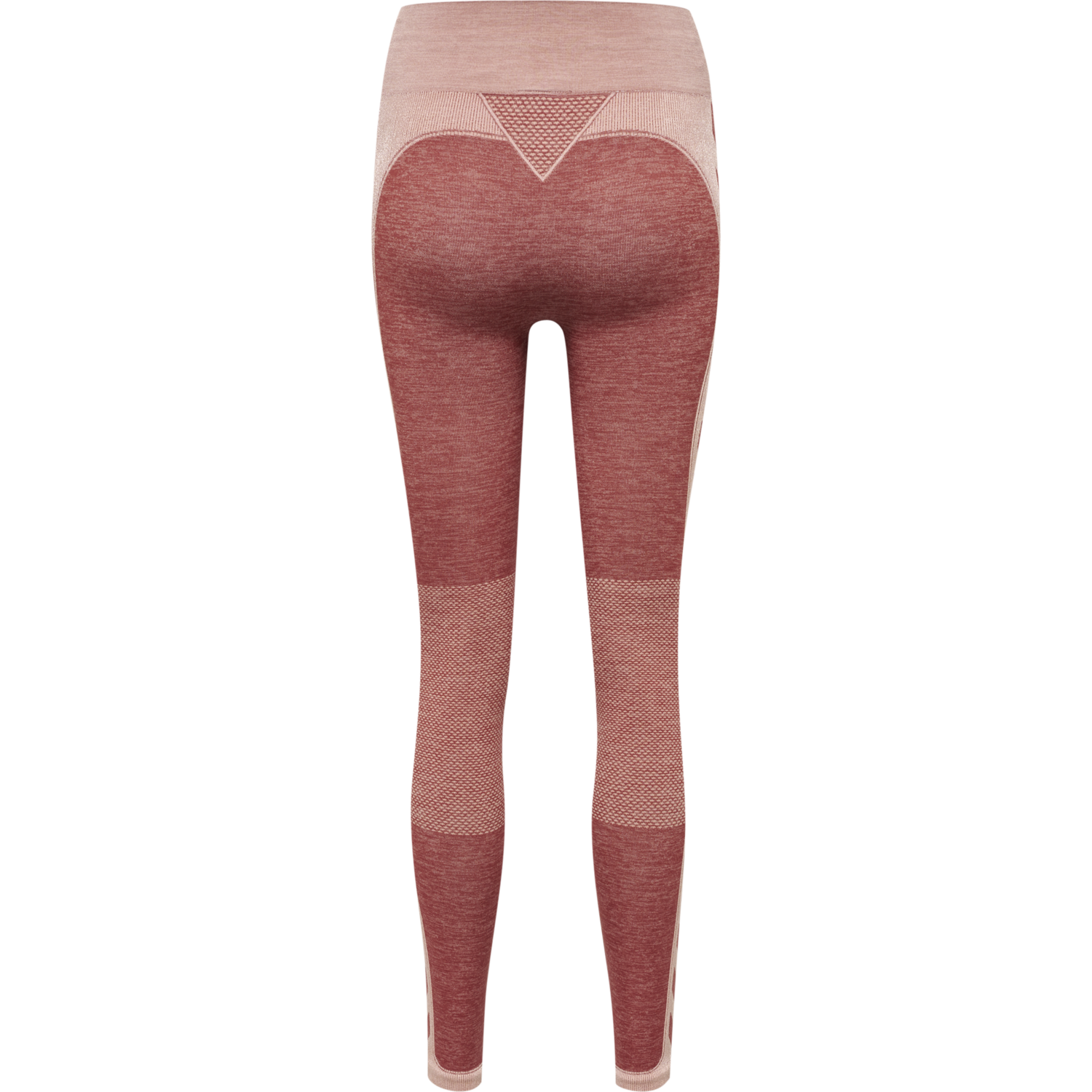 hmlCLEA SEAMLESS MID WAIST TIGHTS, WITHERED ROSE/ROSE TAN MELANGE, packshot