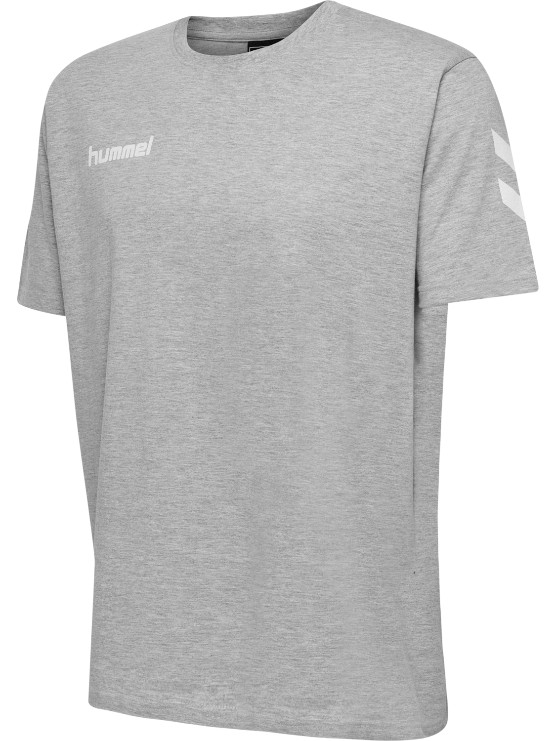 HMLGO COTTON T-SHIRT S/S, GREY MELANGE, packshot