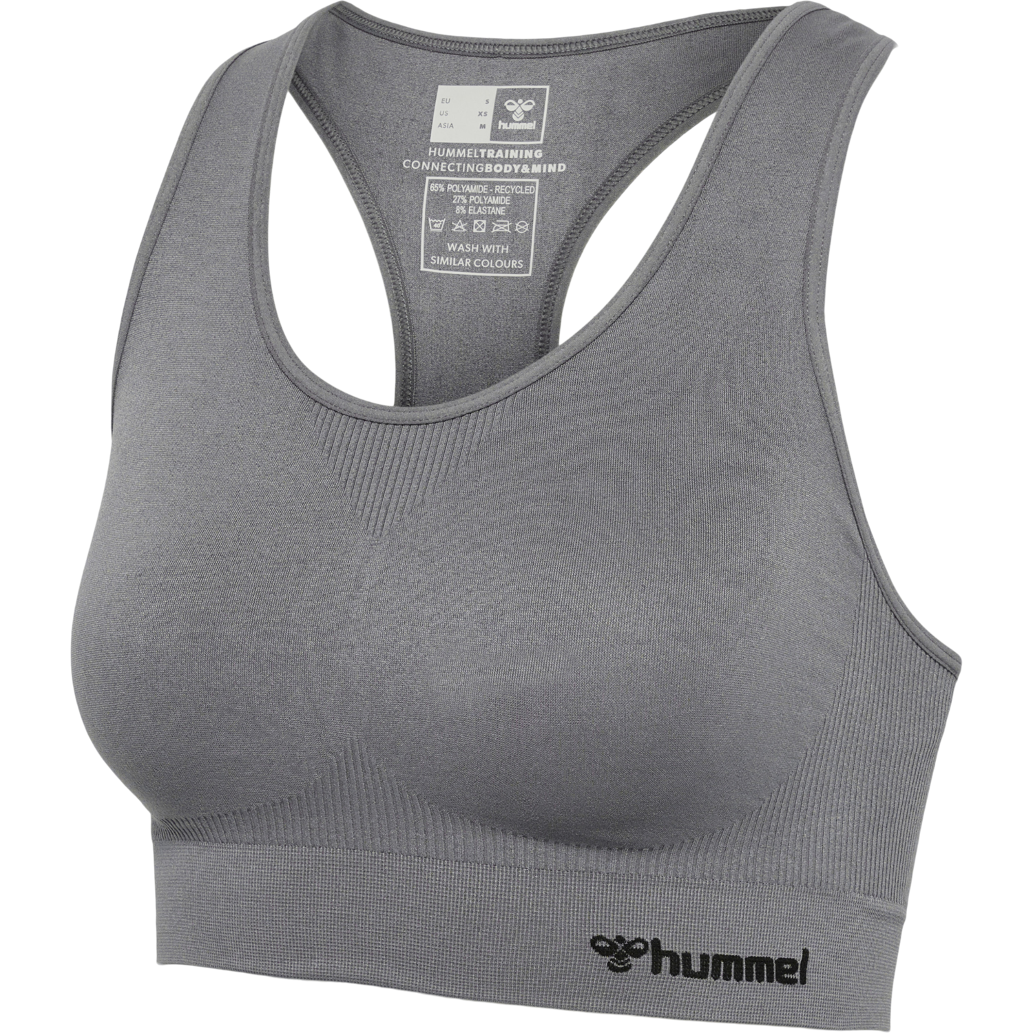 hmlTIF SEAMLESS SPORTS TOP, QUIET SHADE/QUIET SHADE, packshot