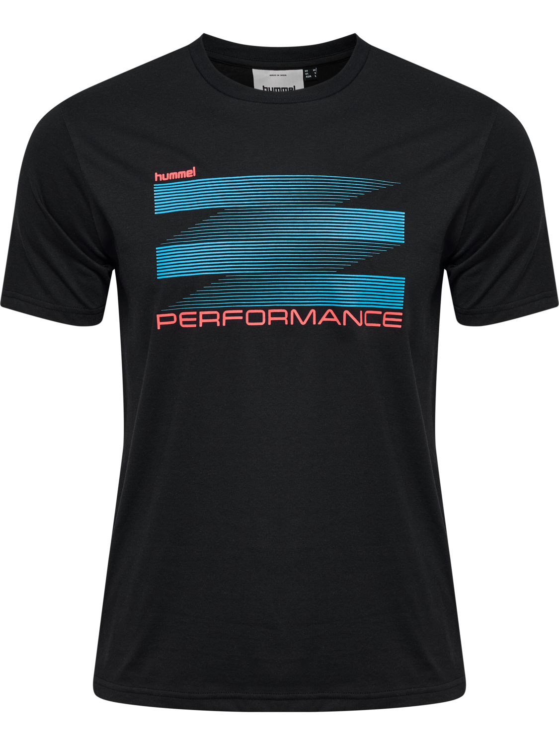 hmlPULSE GRAPHIC T-SHIRT S/S, BLACK, packshot