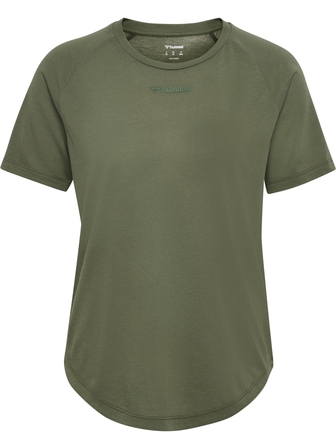 hmlMT VANJA T-SHIRT, DEEP LICHEN GREEN, packshot