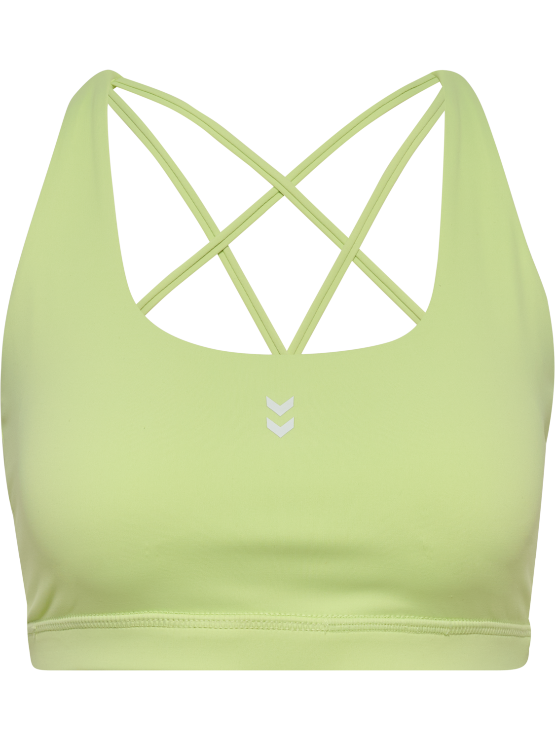 hmlHIIT IMPACT STRAP BRA, SHADOW LIME, packshot