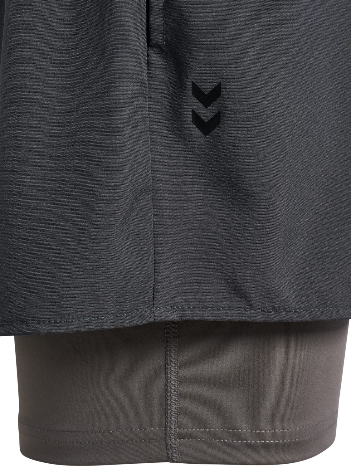 hmlHIIT INTENSITY W 2 IN 1 SHORTS, EBONY, packshot