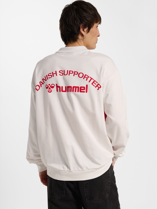 DBU 26 FAN DYNAMITE TEE LS, WHITE/TANGO RED, model