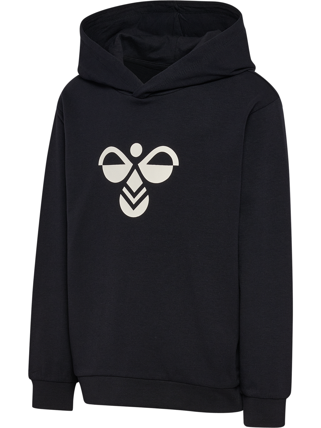 hmlJR REG TUKAS HOODIE, BLACK, packshot