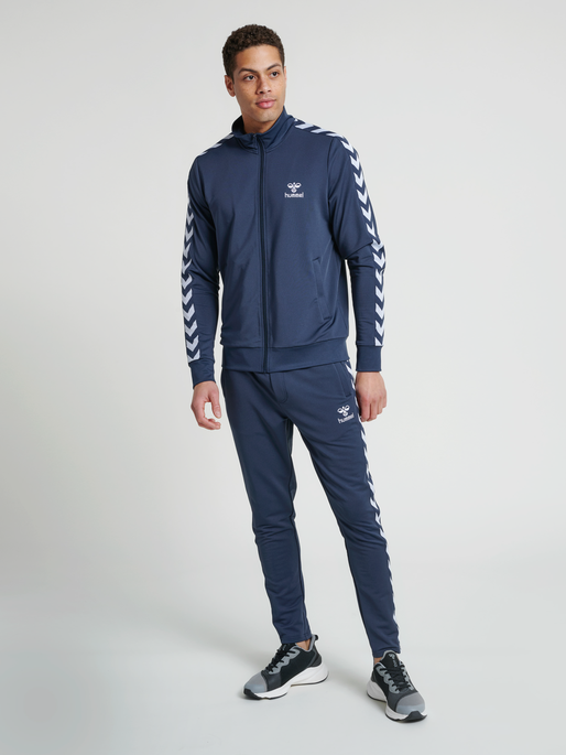 hmlNATHAN 2.0 ZIP JACKET, BLUE NIGHTS, model