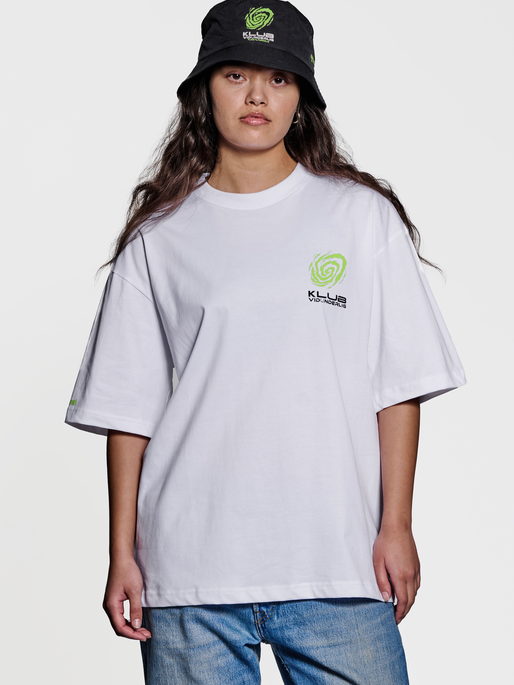 hmlPLADSTILFORSKELLE T-SHIRT S/S, WHITE, model