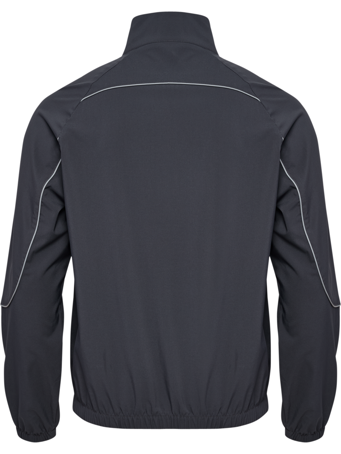 hmlPULSE WOVEN ZIP JACKET, EBONY, packshot