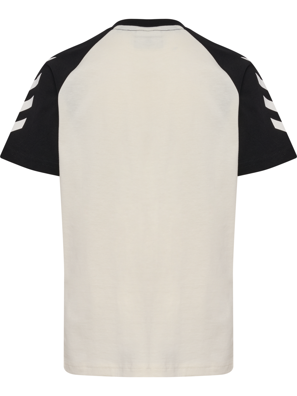 hmlJR LOGO T-SHIRT S/S, MARSHMALLOW/BLACK, packshot