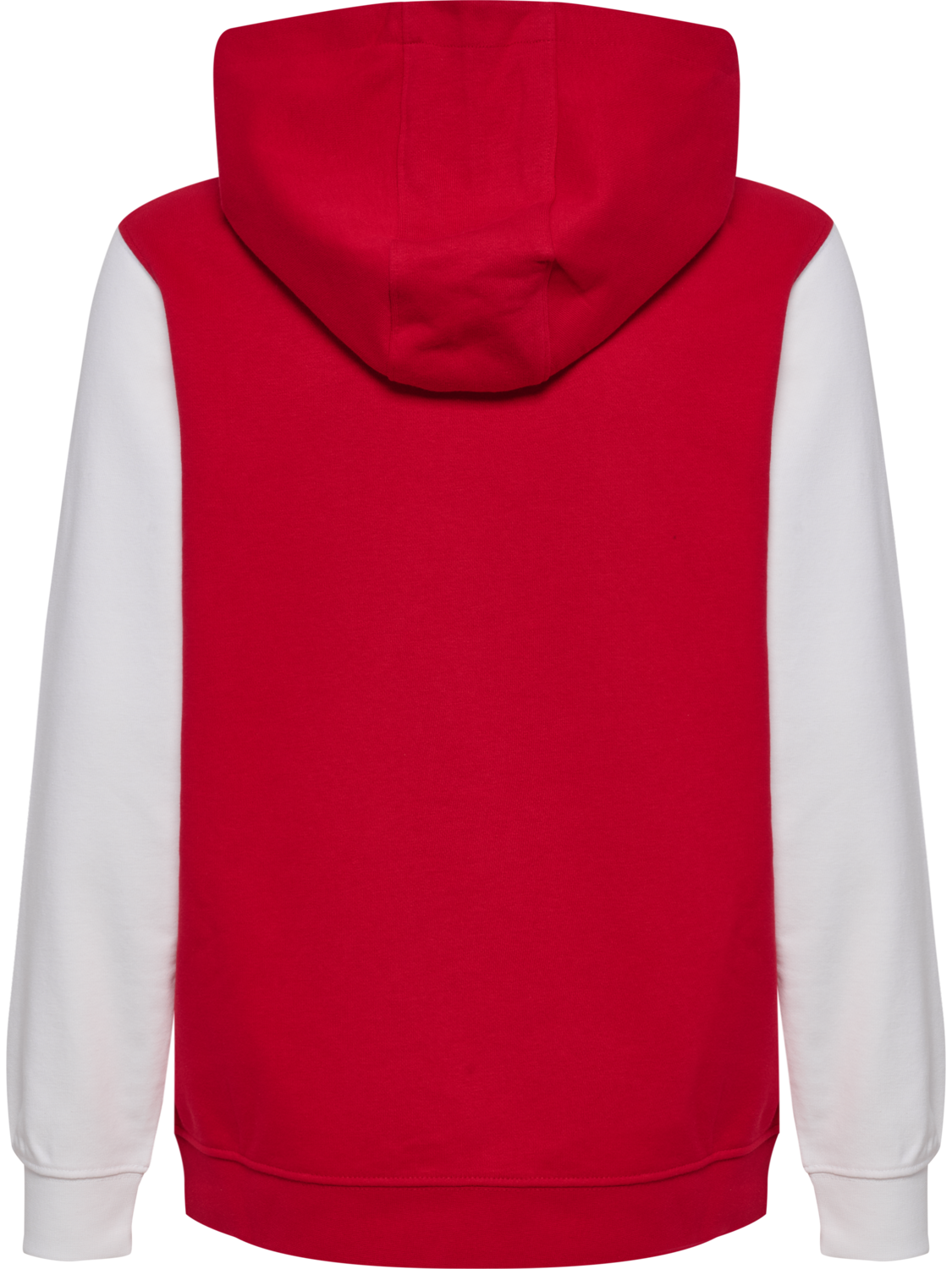 DBU 26 FAN RED-WHITE ZIP HOOD KIDS, TANGO RED/WHITE, packshot