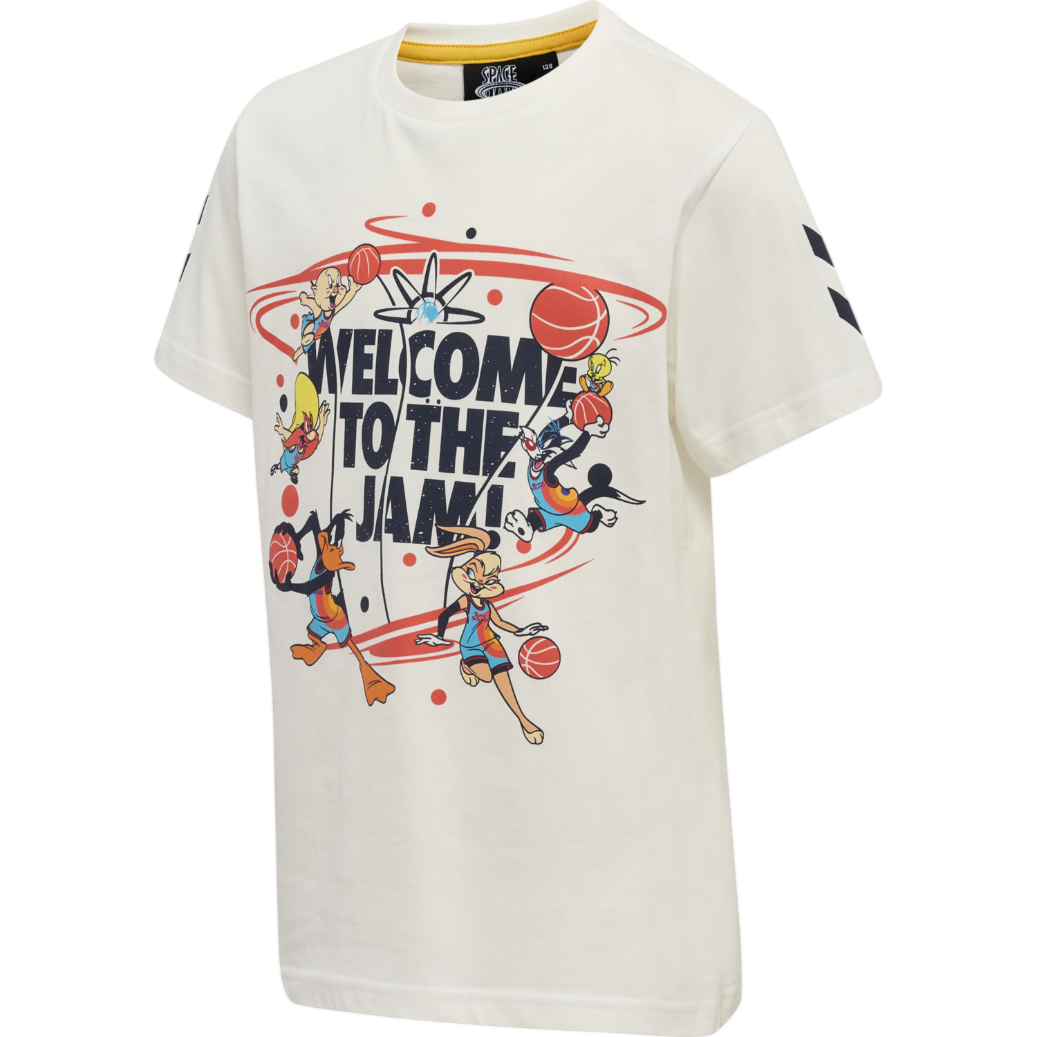 hmlSPACE JAM TRES T-SHIRT S/S, MARSHMALLOW, packshot