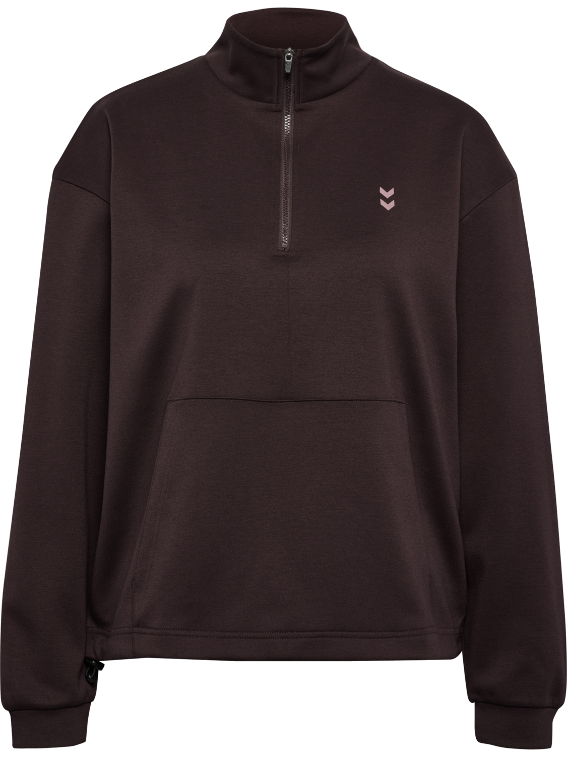 hmlYOGA SOFT HALFZIP W JACKET, FUDGE, packshot