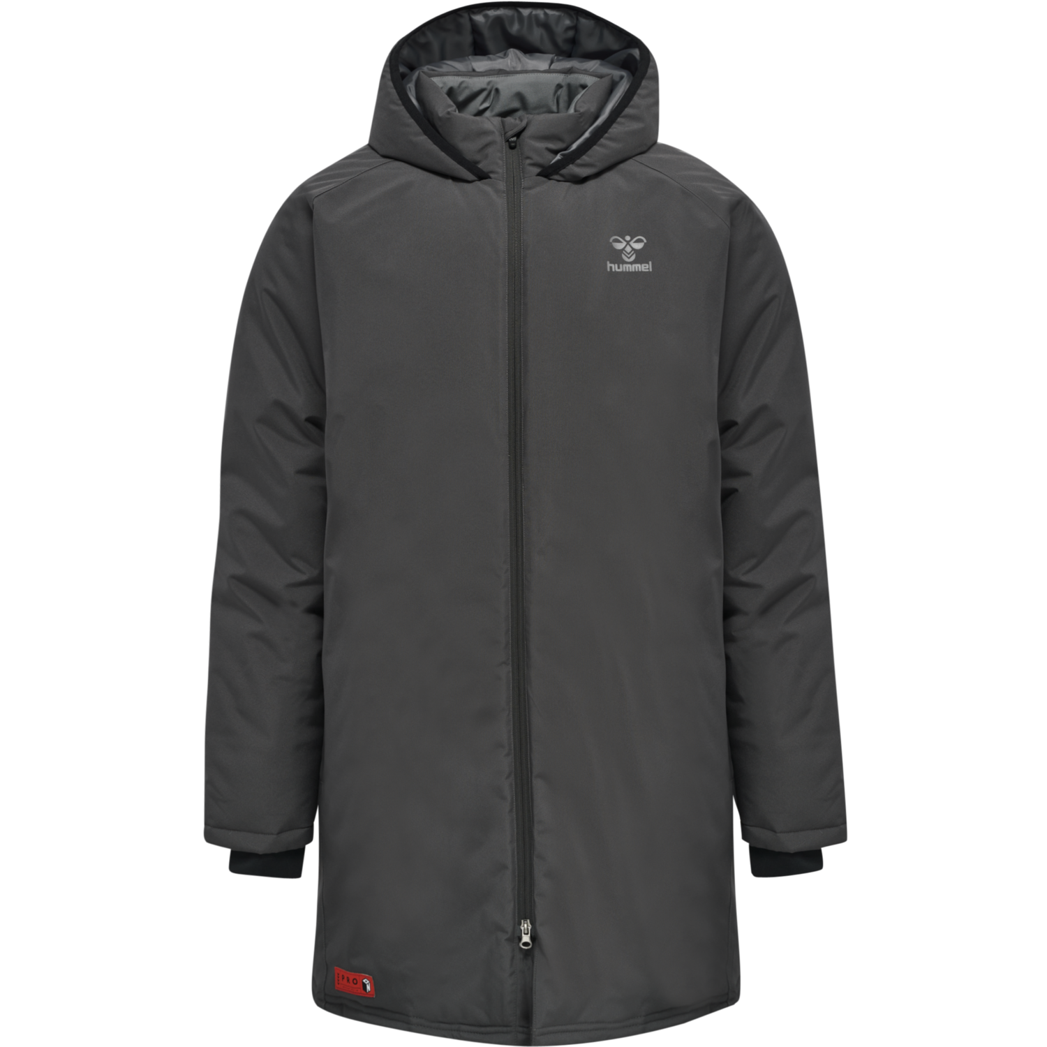 hmlPRO GRID BENCH JACKET, FORGED IRON/QUIET SHADE, packshot