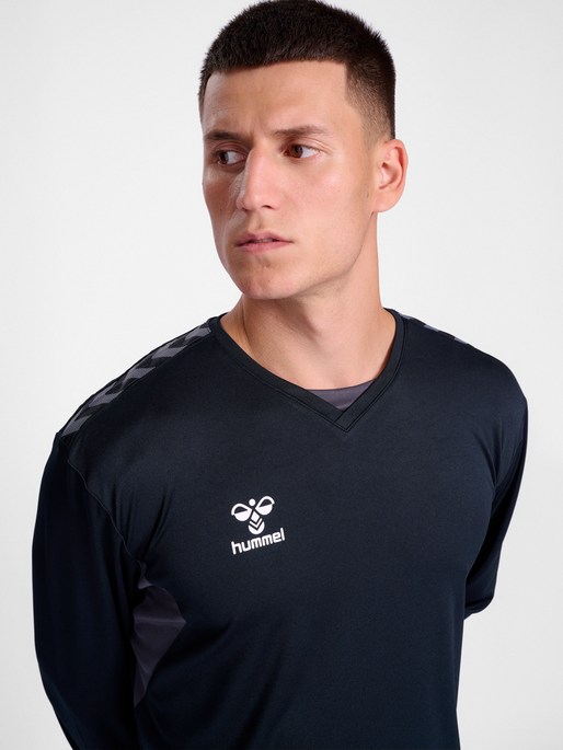 hmlAUTHENTIC PL JERSEY L/S, BLACK, model