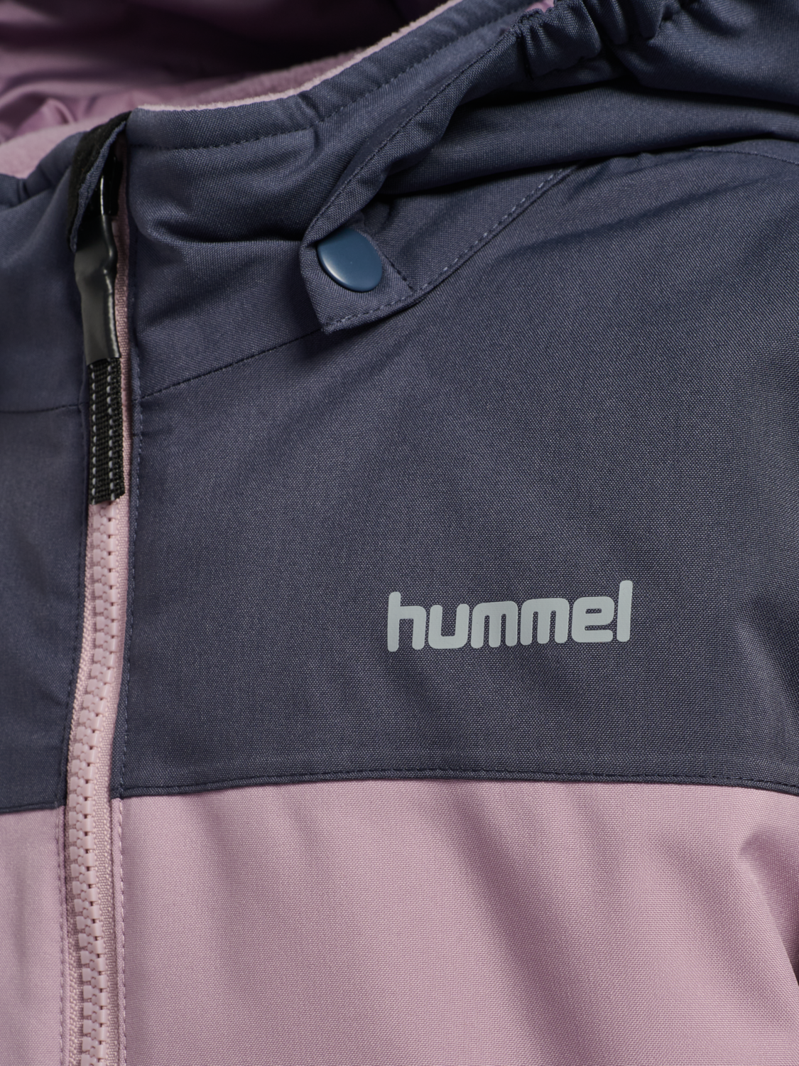hmlJR BLOCK JACKET WP, SEA FOG, packshot