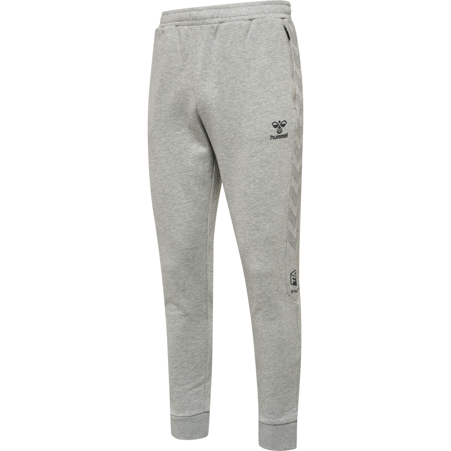 hmlOFFGRID PANTS, GREY MELANGE/FORGED IRON, packshot