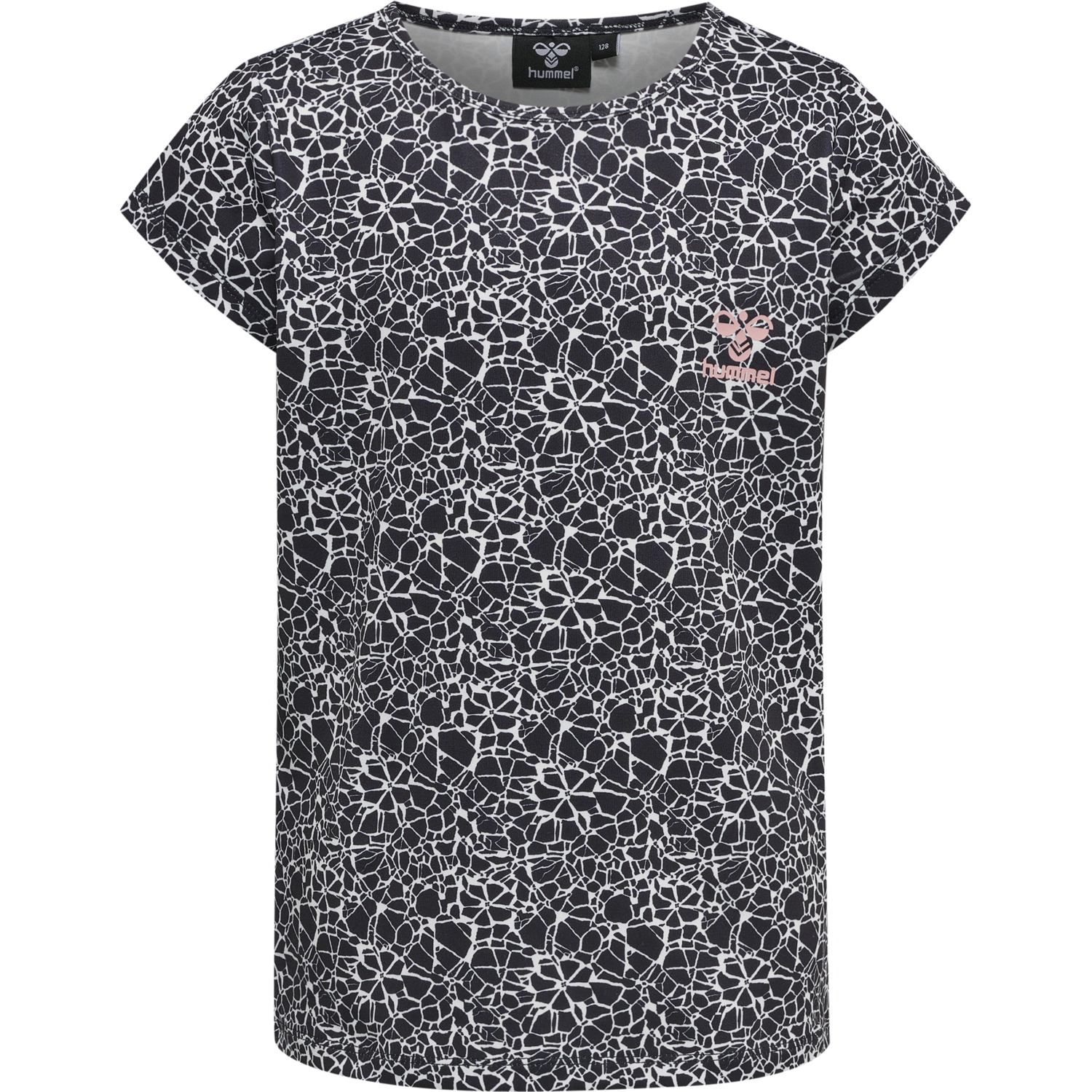 hmlNANNA T-SHIRT S/S, BLACK/WHITE, packshot