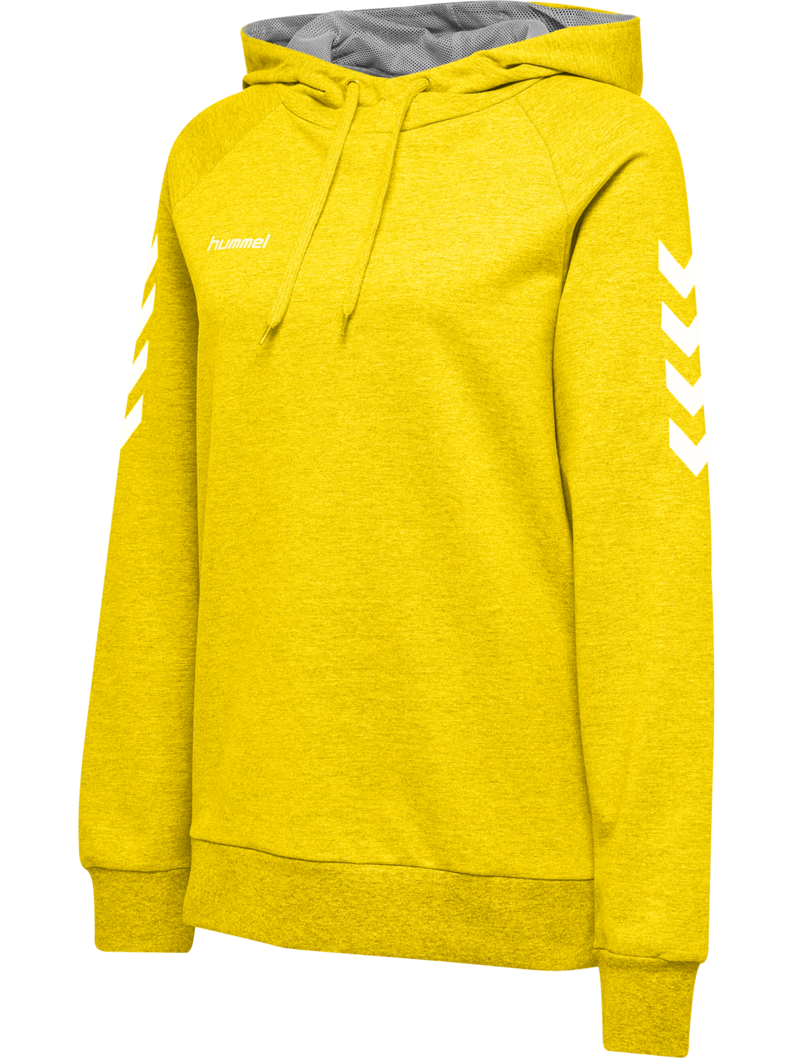 HMLGO COTTON HOODIE WOMAN, SPORTS YELLOW, packshot