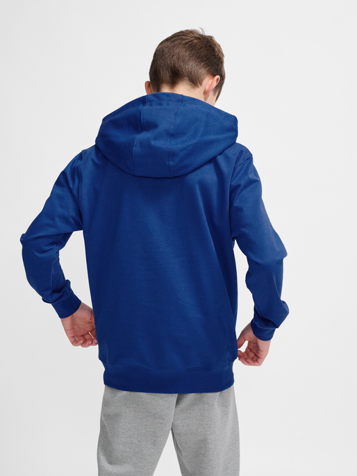 hmlGO 2.0 LOGO HOODIE KIDS, TRUE BLUE, model
