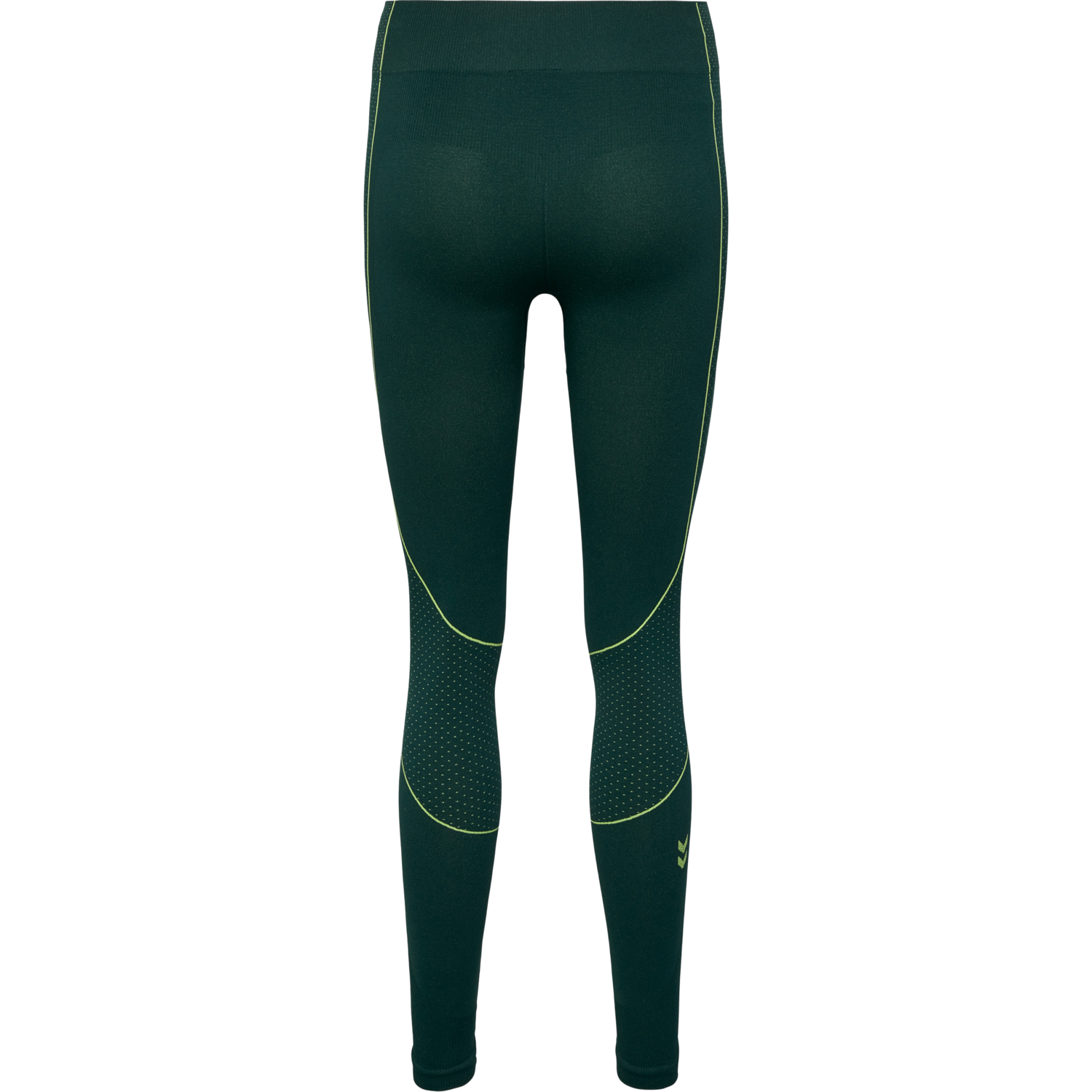 hmlMT ZONE SEAMLESS MW TIGHTS, DEEP TEAL/SULPHUR SPRING, packshot