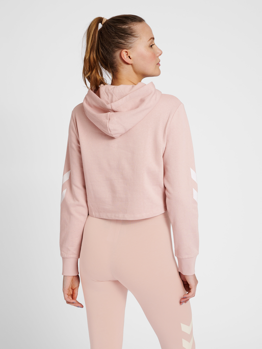 hmlLEGACY WOMAN CROPPED HOODIE, 3012, model